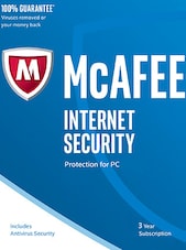 McAfee Internet Security - 3 Years McAfee Key GLOBAL