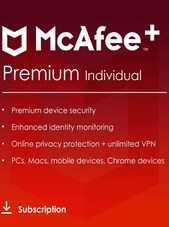 McAfee+ - Premium PC, Android, IOS 1 anno McAfee Chiave GLOBALE