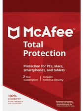 McAfee Total Protection - PC 1 Dispositivo 2 años McAfee Clave GLOBAL