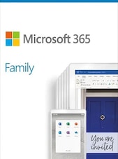 Microsoft Office 365 Family - PC, Mac 6 Dispozitive 1 an Microsoft Cheie AMERICA DE NORD
