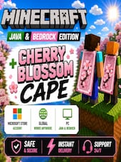 Minecraft: Java & Bedrock Edition + Cherry Blossom Cape PC Microsoft Store Account GLOBAL