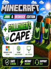 Minecraft: Java & Bedrock Edition + Follower’s Cape PC Microsoft Store Account GLOBAL