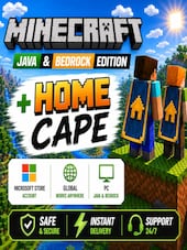 Minecraft: Java & Bedrock Edition + Home Cape PC Microsoft Store Account GLOBAL