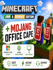 Minecraft: Java & Bedrock Edition + Mojang Office Cape PC Microsoft Store Account GLOBAL