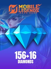 Mobile Legends: Bang Bang 172 Diamonds (156 Diamonds + 16 Bonus) Directe opwaardering GLOBAL