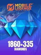 Mobile Legends: Bang Bang 2195 Diamonds (1860 Diamonds + 335 Bonus) Directe opwaardering GLOBAL