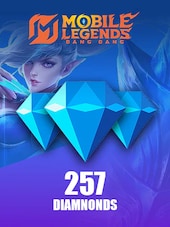 Mobile Legends: Bang Bang 257 Diamentów (234 Diamenty + 23 Bonusowe) Doładowanie w grze GLOBALNY