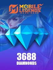 Mobile Legends: Bang Bang 3688 Diamante (3099 Diamante + 589 Bonus) Reîncărcare directă GLOBAL