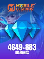 Mobile Legends: Bang Bang 5532 Diamonds (4649 Diamonds + 883 Bonus) Directe opwaardering GLOBAL