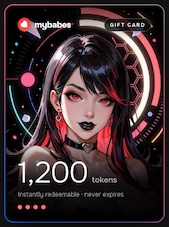 MyBabes.AI Gift Card 1200 Tokens MyBabes.ai Klíč GLOBÁLNÍ