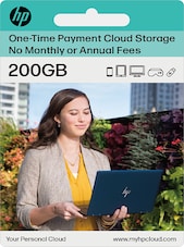 myHPcloud Cloud Storage Platform One-Time Payment Gift Card - 200 GB myHPcloud Key APAC