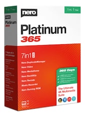 Nero Platinum - 365 PC 1 Device 1 an Nero Clé GLOBAL