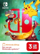 Nintendo eShop Card 3 USD Nintendo eShop Chiave AMERICA DEL NORD