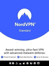 NordVPN Standard VPN Service PC, Android, Mac, iOS 10 dispozitive 1 an NordVPN Cheie GLOBAL