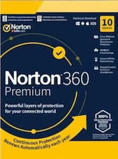 Norton 360 - Premium + 75 GB Cloud Storage PC, Android, Mac, iOS 1 Year NortonLifeLock Key GLOBAL
