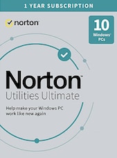 Norton Utilities Ultimate - PC 10 Cihaz 1 Yıl NortonLifeLock Anahtar KUZEY & ORTA & GÜNEY AMERİKA