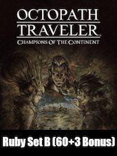 Octopath Traveler: Champions of the Continent Ruby Set B (60 + 3 Bonus) In App PHILIPPINES