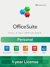 OfficeSuite - Personal PC, Android, IOS 1 Gebruiker 1 jaar OfficeSuite Sleutel GLOBAL