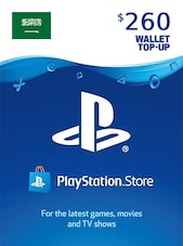 PlayStation Network Gift Card 260 USD PSN Clé ARABIE SAOUDITE