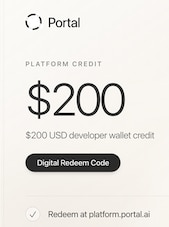 Portal.ai Gift Card 200 USD Portal.ai Key GLOBAL