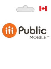 PublicMobile PIN Prepaid 40 CAD PublicMobile Key CANADA