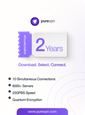 PureVPN - 10 Cihaz 2 Yıl PureVPN Anahtar KÜRESEL
