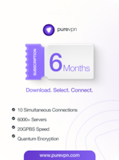 PureVPN - 10 Dispositivi 6 mesi PureVPN Chiave GLOBALE