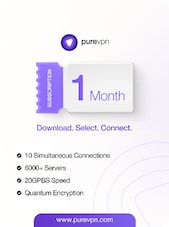 PureVPN - 10 dispozitive 1 lună PureVPN Cheie GLOBAL