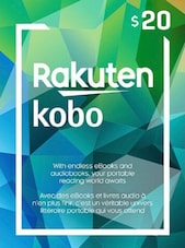 Rakuten Kobo eGift Card 20 USD Kobo Klucz Tylko dla waluty USD