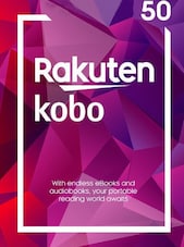 Rakuten Kobo eGift Card 50 EUR Kobo Klucz Tylko dla waluty EUR