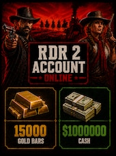 RDR 2 Account 15000 Gold Bars | $1000000 Cash | Red Dead Redemption Online PC Rockstar Konto GLOBALNY