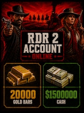 RDR 2 Account 20000 Gold Bars | $1500000 Cash | Red Dead Redemption Online PC Rockstar Cuenta GLOBAL