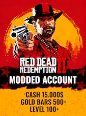 Red Dead Redemption 2 Modded Account - 500+ Gold Bars, 15.000$ Cash PC Rockstar Konto GLOBAL