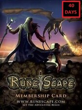 RuneScape Membership Timecard PC 40 jours Runescape Clé GLOBAL
