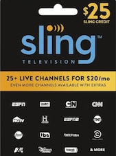 Sling TV Gift Card 25 USD - Key - UNITED STATES Klíč SPOJENÉ STÁTY