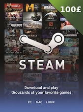 Steam Gift Card 100 GBP Steam Chiave Solo per valuta GBP (Sterlina britannica)