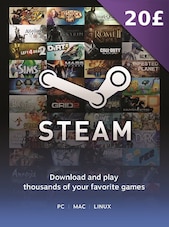 Steam Gift Card 20 GBP Steam Key For GBP Currency Only