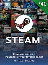 Steam Gift Card 40 EUR Steam Chiave Solo per valuta EUR (Euro)