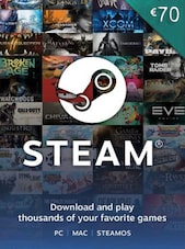 Steam Gift Card 70 EUR Steam Key For EUR Currency Only