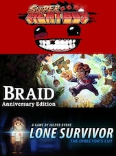 Super Meat Boy + Lone Survivor + Braid Steam Key GLOBAL Steam Anahtar KÜRESEL