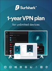Surfshark VPN Starter Edition 1 Dispositivo 12 meses Surfshark Cuenta GLOBAL