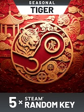 Tiger Random 5 Keys PC Steam Anahtar KÜRESEL
