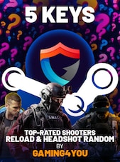 Top-Rated Shooters Random by Gaming4you 5 Keys PC Steam Klucz GLOBALNY