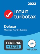 TurboTax 2023 Tax Software - Deluxe PC, Mac 5 zařízení Doživotní Intuit Klíč GLOBÁLNÍ