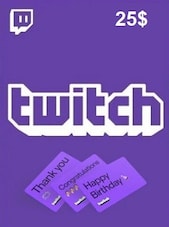 Twitch Gift Card 25 USD twitch Clé ÉTATS-UNIS
