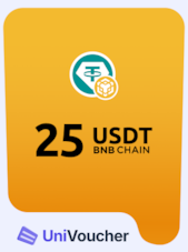 UniVoucher USDT Crypto Gift Card 25 USDT Univoucher Key GLOBAL