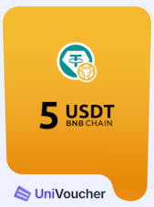 UniVoucher USDT Crypto Gift Card 5 USDT Univoucher Key GLOBAL