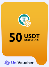 UniVoucher USDT Crypto Gift Card 50 USDT Univoucher Key GLOBAL