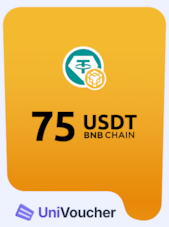 UniVoucher USDT Crypto Gift Card 75 USDT Univoucher Sleutel GLOBAL