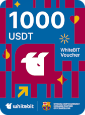 WhiteBIT Voucher | FC Barcelona Edition 1000 USDT WhiteBIT Key GLOBAL